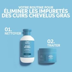 Shampoing Purifiant Pour Cheveux Gras Scalp Balance Invigo Wella 1000ml -Produits Capillaires 118.11 6 55164.1693923267