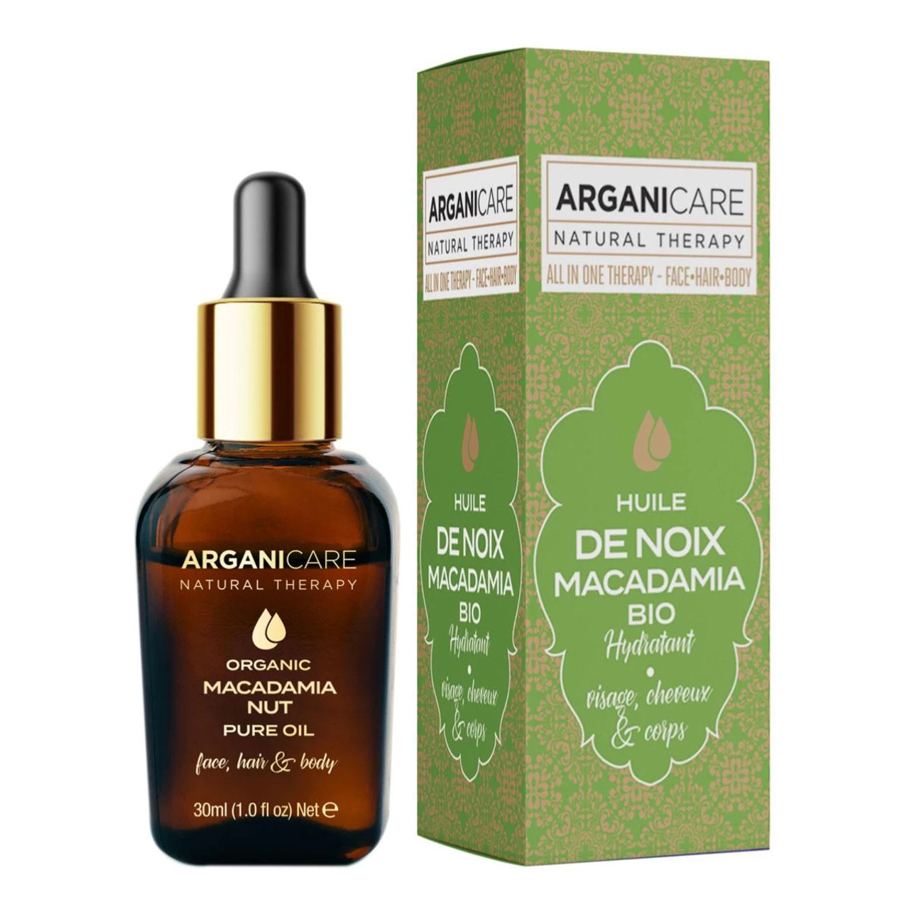Huile Noix De Macadamia Bio Arganicare 30ml 3 Huile Noix De Macadamia Bio Arganicare 30ml