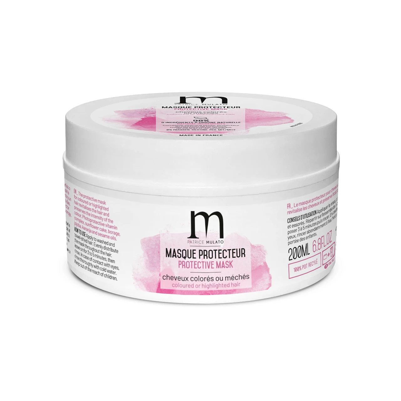 Masque Protecteur Cheveux Colorés/Méchés 200ml - Mulato 4 Masque Protecteur Cheveux Colorés/Méchés 200ml - Mulato – Image 2