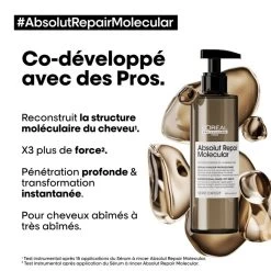 Sérum à Rincer Absolut Repair Molecular L'Oréal Professionnel 250 Ml -Produits Capillaires SERUM A RINCER 3 91479.1694089661