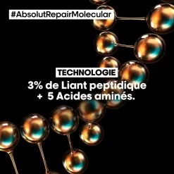 Pré-Traitement Concenté Absolut Repair Molecular L'Oréal Professionnel 190 Ml -Produits Capillaires peptide 98312.1694090894